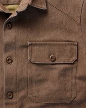 The Shop Shirt In Aged Penny Chipped Canvas