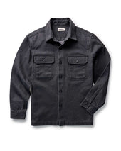 The Shop Shirt In Coal Chipped Canvas