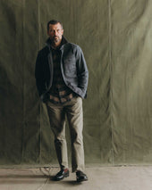 The Shop Shirt In Coal Chipped Canvas