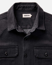 The Shop Shirt In Coal Chipped Canvas