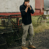 The Slim Foundation Pant In Organic Smoked