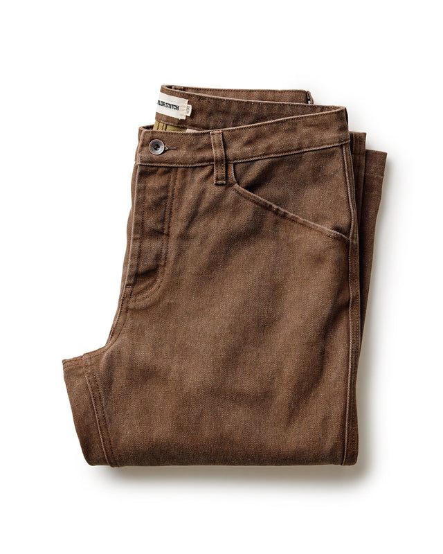 The Camp Pant In Aged Penny Chipped Canvas