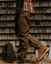 The Camp Pant In Aged Penny Chipped Canvas