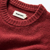 The Lodge Sweater In Bonfire Donegal