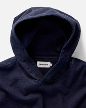 The Sunset Hoodie in Rinsed Indigo Terry
