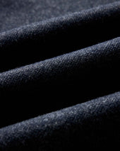 The Evans Crew in Navy Birdseye Wool