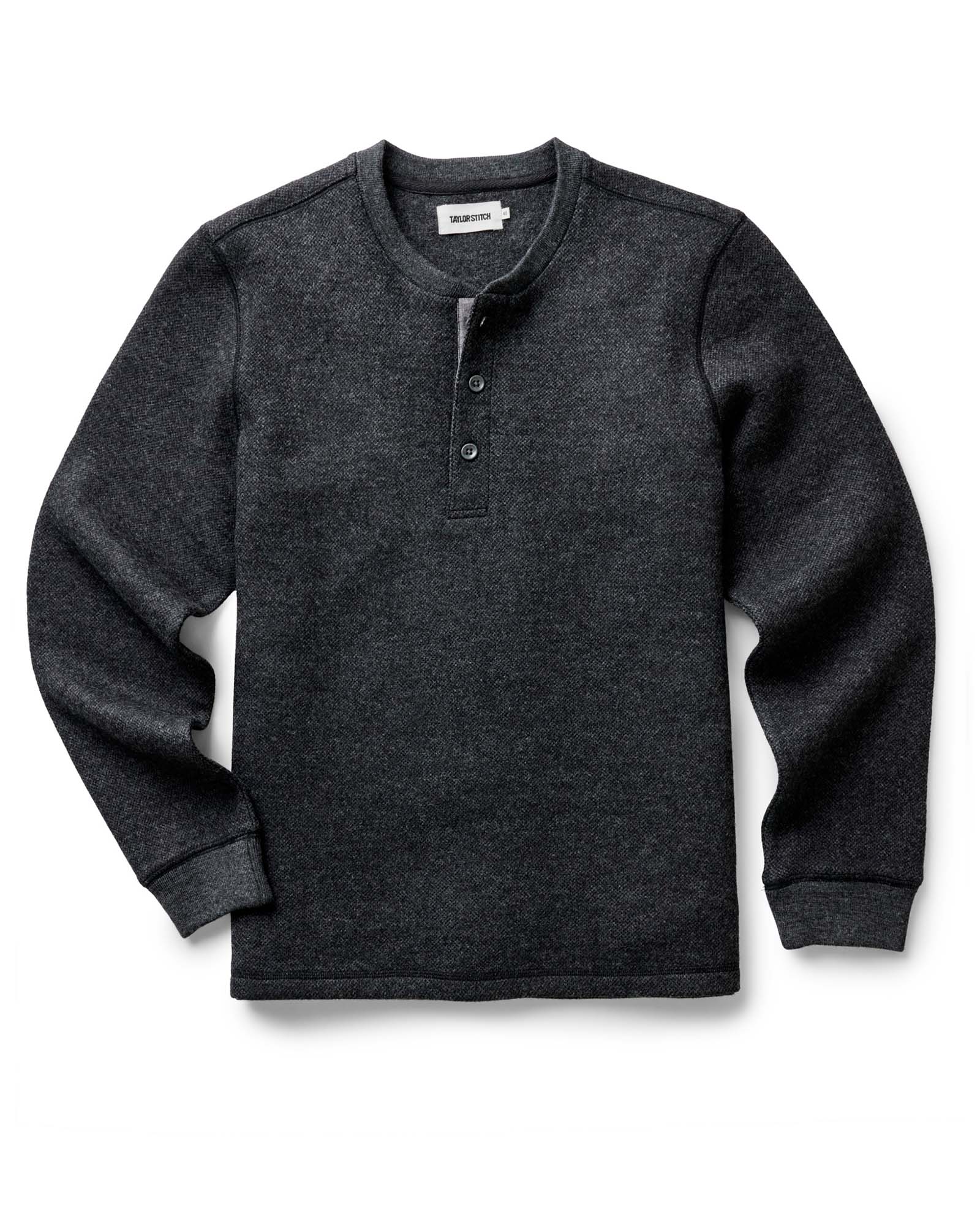 The Evans Henley In Birdseye Wool