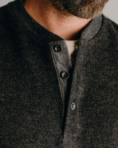 The Evans Henley In Birdseye Wool