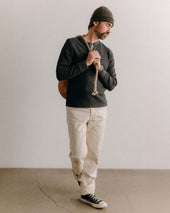 The Evans Henley In Birdseye Wool