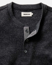 The Evans Henley In Birdseye Wool