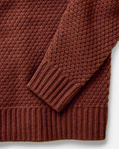 The Fisherman Sweater In Heather Merino