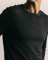 The Merino Long Sleeve Tee In Heather