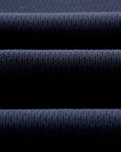 The Organic Cotton Short Sleeve Crew in Dark Navy Waffle