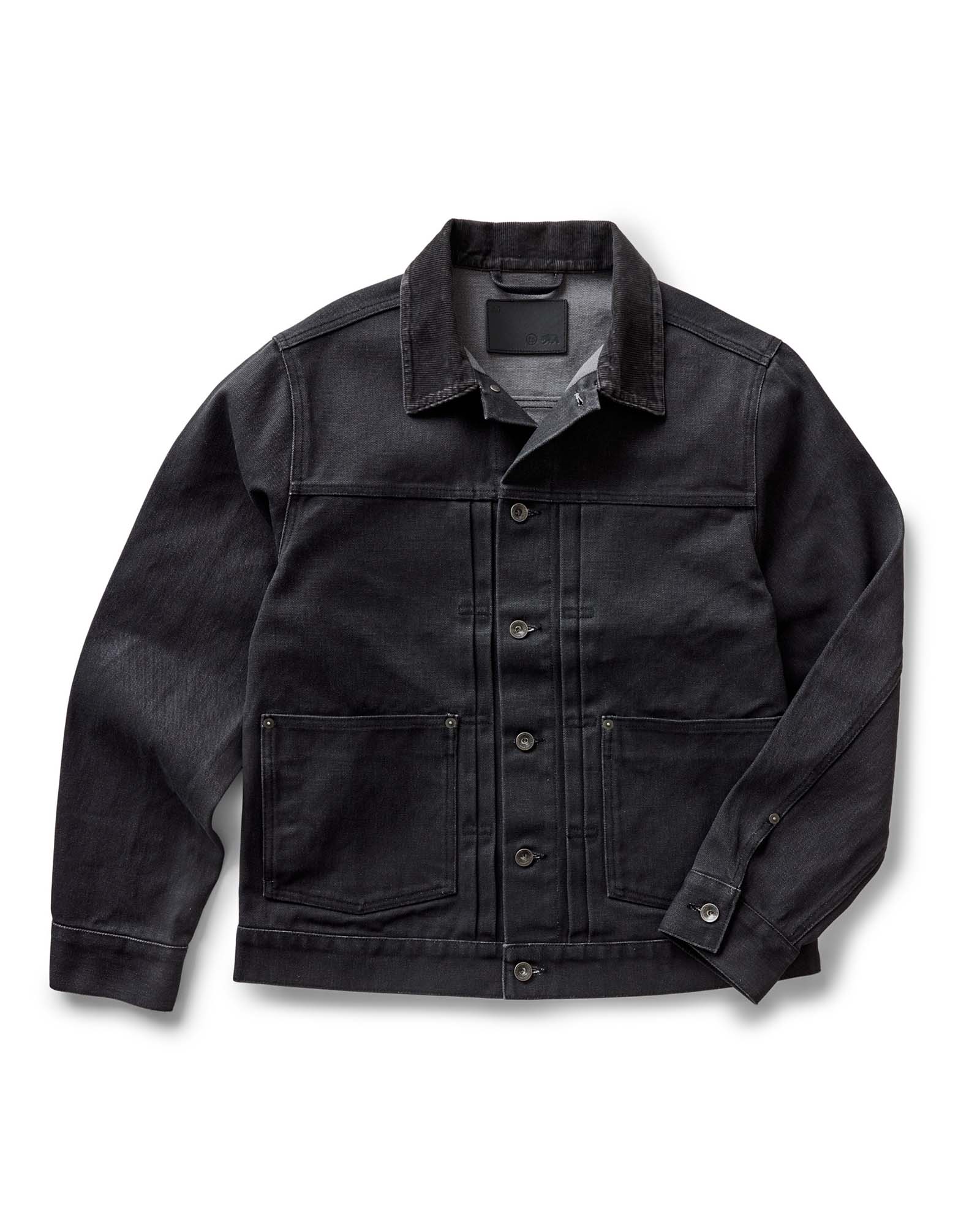 The Ryder Jacket In Coal Chipped Canvas