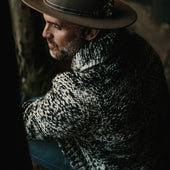 The Seawall Hand Knit Sweater In Coal