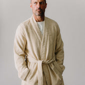 The Apres Robe In Natural Sashiko