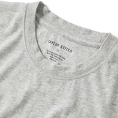 The Cotton Hemp Tee In Heather Grey