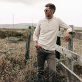 The Heavy Bag Henley in Oatmeal