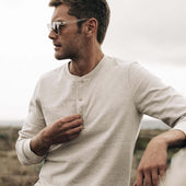 The Heavy Bag Henley in Oatmeal
