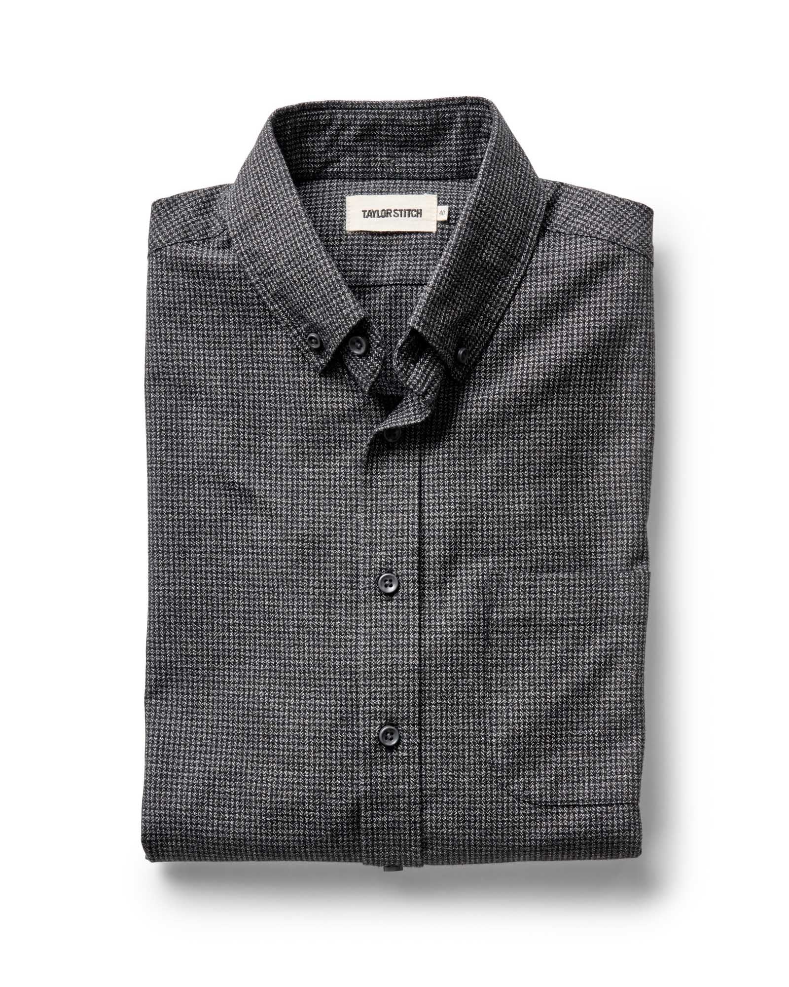 The Jack In Coal Jaspe Check Oxford