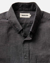 The Jack in Coal Jaspe Check Oxford
