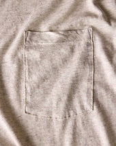 The Cotton Hemp Long Sleeve Tee In Heather Oat