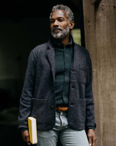 The Evans Blazer In Birdseye Wool