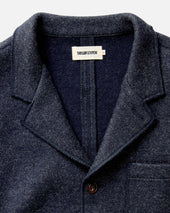 The Evans Blazer In Birdseye Wool