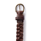 The Braided Belt In Dark Brown