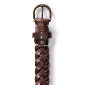 The Braided Belt In Dark Brown