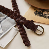 The Braided Belt In Dark Brown