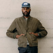 The Bomber Jacket In Army Suede