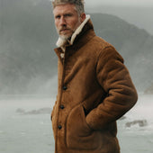 The High Plains Coat In Shearling
