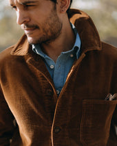 The Ojai Jacket In Bourbon Corduroy