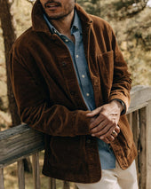 The Ojai Jacket In Bourbon Corduroy