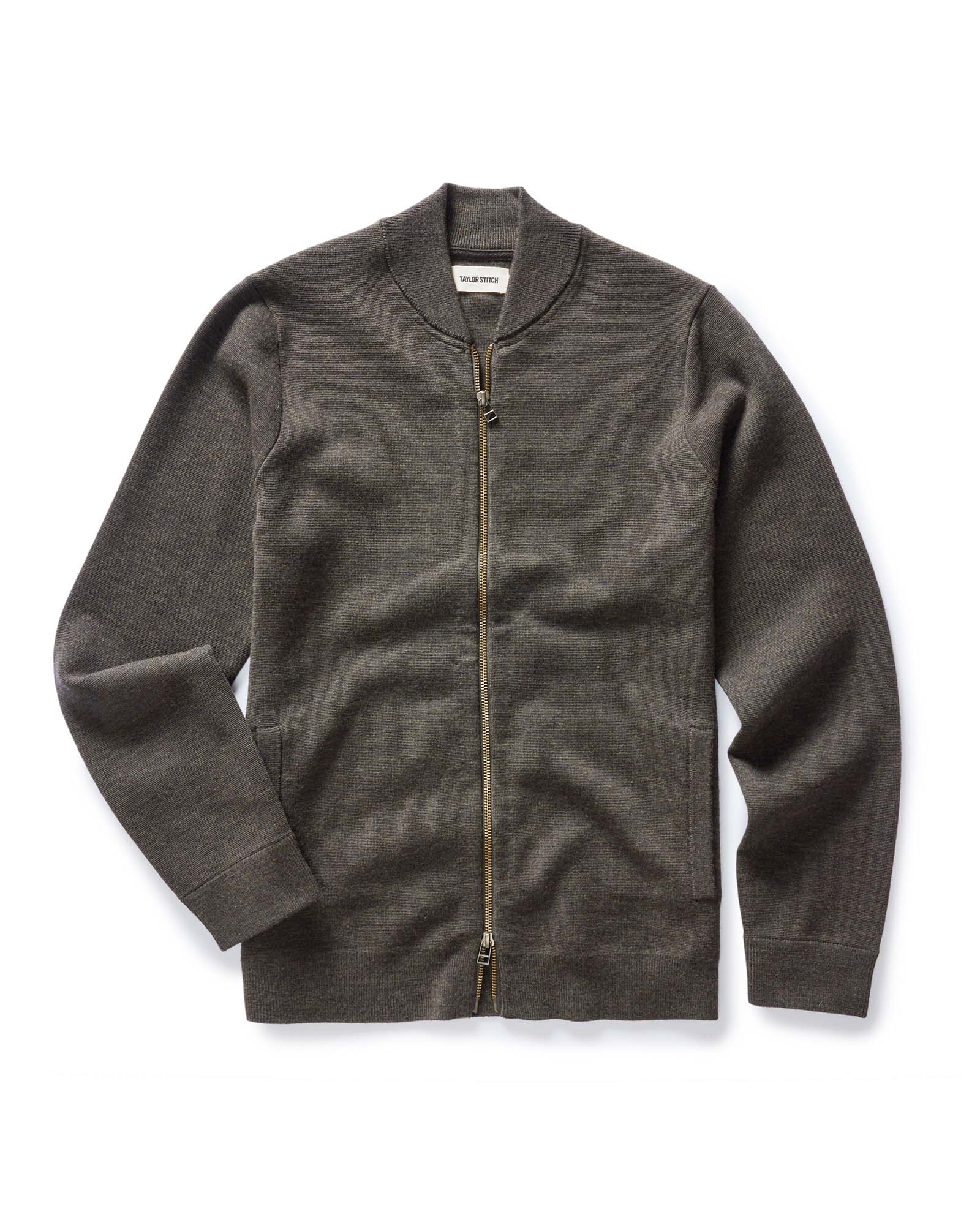 The Portola Bomber In Heather Loden Merino