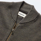 The Portola Bomber In Heather Loden Merino