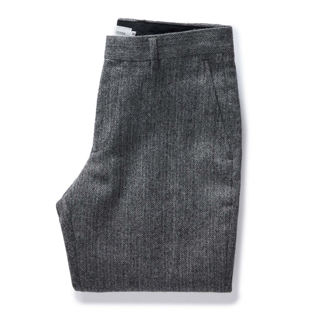 The Stevens Trouser In Herringbone Wool