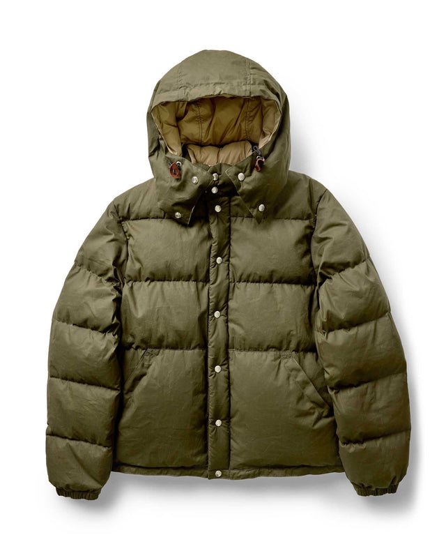 The Down Sweater In Waxed Ripstop