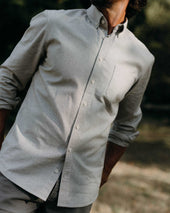 The Jack in Coal Jaspe University Stripe Oxford