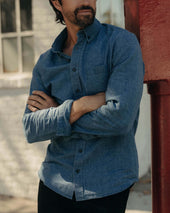 The Jack in Indigo Check Linen