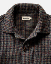 The Ojai Jacket In Marsh Guncheck Harris Tweed Wool