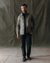 The Ojai Jacket In Organic Smoked Foundation Twill