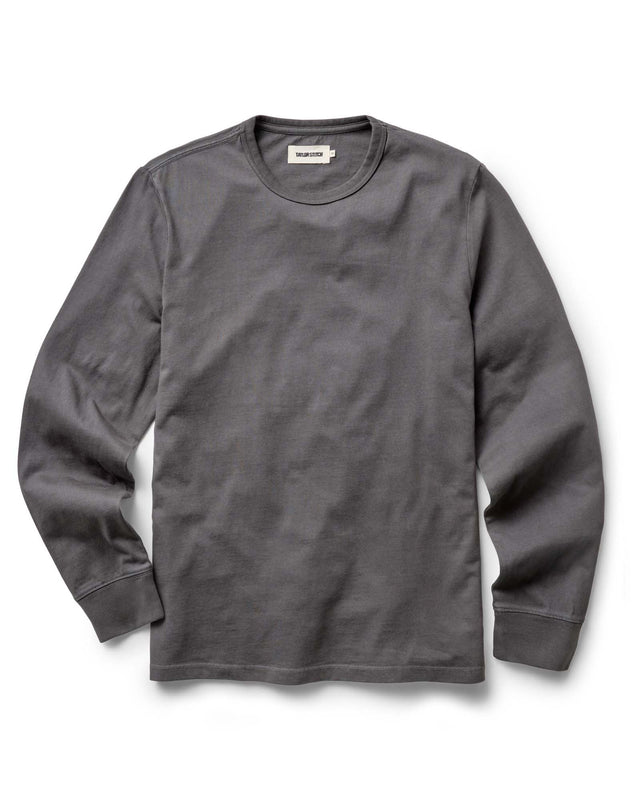 The Organic Cotton Long Sleeve Tee In Faded
