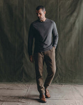 The Organic Cotton Long Sleeve Tee In Faded