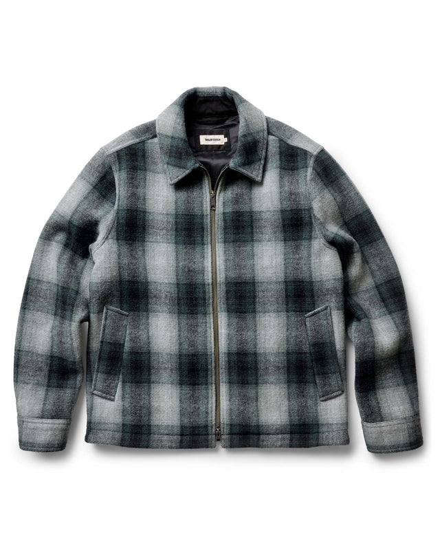 The Waterfront Jacket In Evergreen Plaid Wool