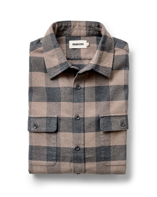 The Yosemite Shirt In Heather Sable Buffalo Check