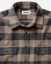 The Yosemite Shirt In Heather Sable Buffalo Check