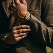 The Gibson Jacket In Herringbone Wool