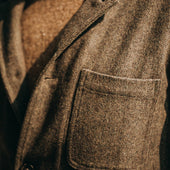 The Gibson Jacket In Herringbone Wool